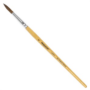 {{photo.Alt || photo.Description || 'Кисть ПИФАГОР, ПОНИ, круглая, № 6, деревянная лакированная ручка, колпачок, пакет с подвесом, 200835'}}