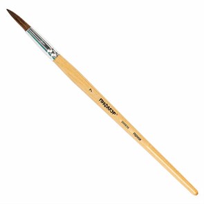 {{photo.Alt || photo.Description || 'Кисть ПИФАГОР, ПОНИ, круглая, № 7, деревянная лакированная ручка, колпачок, пакет с подвесом, 200836'}}