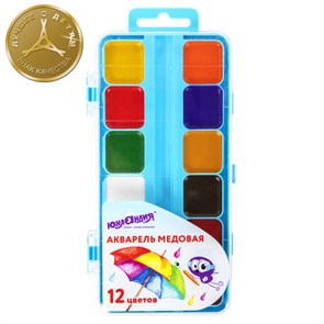 {{photo.Alt || photo.Description || 'Краски акварельные ЮНЛАНДИЯ &quot;ЮНЛАНДИК-ХУДОЖНИК&quot;, медовые, 12 цветов, КЛАССИЧЕСКИЕ, пластик, 192287'}}