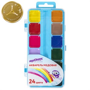 {{photo.Alt || photo.Description || 'Краски акварельные ЮНЛАНДИЯ &quot;ЮНЛАНДИК-ХУДОЖНИК&quot;, медовые, 24 цвета, КЛАССИЧЕСКИЕ, пластик, 192288'}}