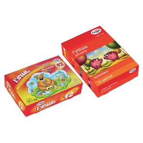 {{photo.Alt || photo.Description || 'Гуашь ГАММА &quot;Мультики&quot;, 12 цветов по 20 мл, картонная упаковка, 221032'}}