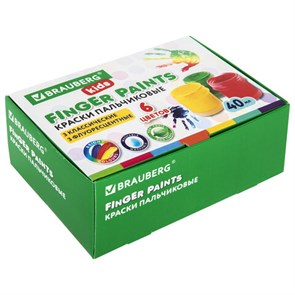 {{photo.Alt || photo.Description || 'Краски пальчиковые для малышей от 1 года, 6 цветов (3 классических + 3 флуоресцентных) х 40 мл, BRAUBERG KIDS, 192279'}}