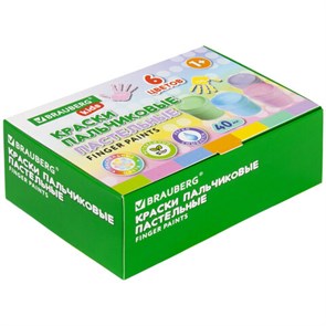 {{photo.Alt || photo.Description || 'Краски пальчиковые пастельные для малышей от 1 года, 6 цветов по 40 мл, BRAUBERG KIDS, 192398'}}