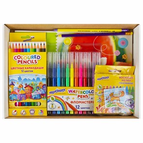 {{photo.Alt || photo.Description || 'Набор для рисования и творчества &quot;5 предметов плюс Восковые мелки в Подарок!&quot;, ЮНЛАНДИЯ, 881010'}}