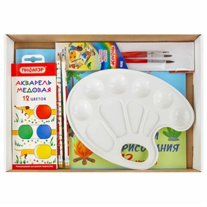 {{photo.Alt || photo.Description || 'Набор для рисования и творчества &quot;5 предметов плюс Палитра в Подарок!&quot;, ПИФАГОР, 881008'}}