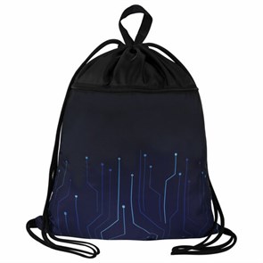 {{photo.Alt || photo.Description || 'Мешок для обуви BRAUBERG БОЛЬШОЙ, с ручкой, карман на молнии, сетка для вентиляции, 49х41 см, &quot;Electro&quot;, 271061'}}