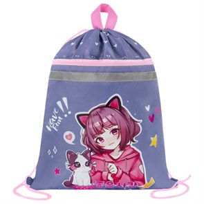 {{photo.Alt || photo.Description || 'Мешок для обуви BRAUBERG, с петлей, светоотражающая полоса, 2 отделения, 46х36 см, Anime friends, 272398'}}