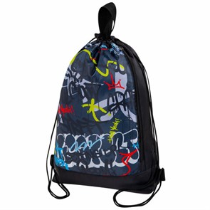 {{photo.Alt || photo.Description || 'Мешок для обуви ЮНЛАНДИЯ с ручками, боковой карман на молнии, 46х36 см, &quot;Graffiti&quot;, 272408'}}