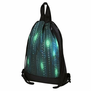 {{photo.Alt || photo.Description || 'Мешок для обуви ЮНЛАНДИЯ, с ручками, боковой карман на молнии, 46х36 см, &quot;Matrix&quot;, 271068'}}