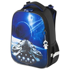 {{photo.Alt || photo.Description || 'Ранец BRAUBERG PREMIUM, 2 отделения, с брелком, &quot;Spaceship&quot;, 38х29х16 см, 270596'}}