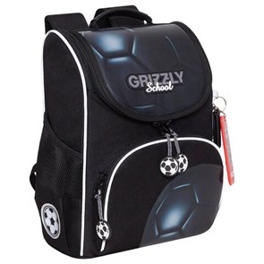 {{photo.Alt || photo.Description || 'Ранец GRIZZLY анатомическая спинка, с мешком для обуви, для мальчиков, BALL, 33х25х13 см, RAm-485-5/1'}}