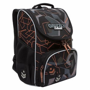 {{photo.Alt || photo.Description || 'Ранец GRIZZLY анатомическая спинка, с мешком для обуви, для мальчиков, SERIOUS, 33х25х13 см, RAm-485-6/1'}}