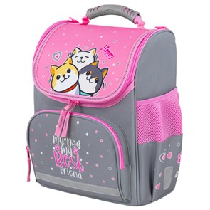 {{photo.Alt || photo.Description || 'Ранец ПИФАГОР BASIC, 1 отделение, 3 кармана, эргономичная спинка, &quot;Best team&quot;, 35х28х18 см, 272050'}}