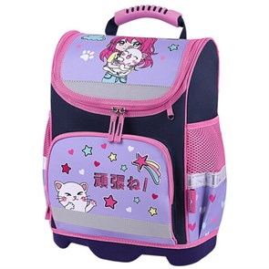 {{photo.Alt || photo.Description || 'Ранец ЮНЛАНДИЯ WISE, 1 отделение, 3 кармана, устойчивое дно, &quot;Anime hugs&quot;, 37x29х15 см, 272074'}}