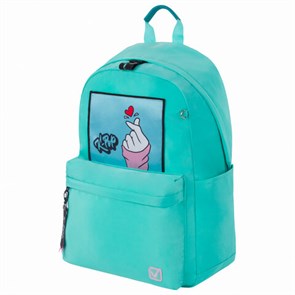 {{photo.Alt || photo.Description || 'Рюкзак BRAUBERG FASHION CITY универсальный, карман-антивор, &quot;K-pop&quot;, бирюзовый, 44х31х16 см, 229966'}}