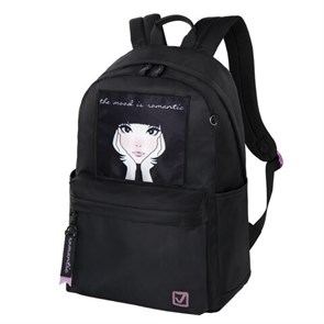 {{photo.Alt || photo.Description || 'Рюкзак BRAUBERG FASHION CITY универсальный, карман-антивор, &quot;Romantic Anime&quot;, черный, 44х31х16 см, 270808'}}