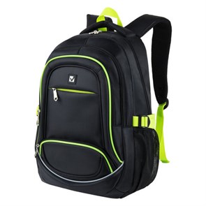 {{photo.Alt || photo.Description || 'Рюкзак BRAUBERG HIGH SCHOOL универсальный, 3 отделения, &quot;Акцент&quot;, черный/салатовый, 46х31х18 см, 270761'}}