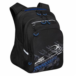 {{photo.Alt || photo.Description || 'Рюкзак GRIZZLY школьный, анатомическая спинка, 2 отделения, для мальчиков, HOT SPEED, синий, 38х26х20 см, RB-350-3/2'}}