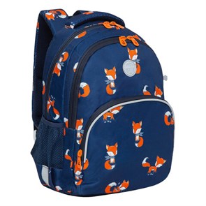 {{photo.Alt || photo.Description || 'Рюкзак GRIZZLY школьный, анатомическая спинка, с пеналом в комплекте, для девочек, &quot;FOXES&quot;, 40х27х20 см, RG-260-6/1'}}