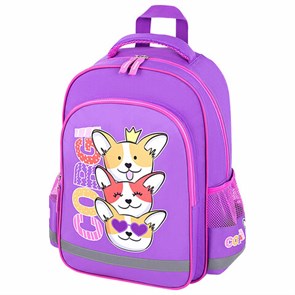 {{photo.Alt || photo.Description || 'Рюкзак ПИФАГОР SCHOOL, 1 отделение, 3 кармана, &quot;Corgi queen&quot;, 38x28х14 см, 272085'}}