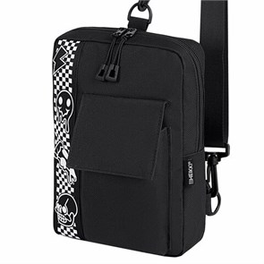 {{photo.Alt || photo.Description || 'Сумка на плечо HEIKKI TORRENT (ХЕЙКИ) с карманом, Chess emoji, черная, 25х18х3 см, 272638'}}