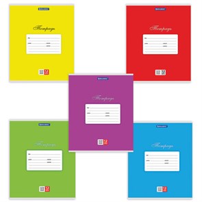 {{photo.Alt || photo.Description || 'Тетрадь 12 л. BRAUBERG КЛАССИКА, частая косая линия, обложка картон, АССОРТИ (5 видов), 103278'}}