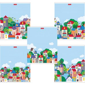 {{photo.Alt || photo.Description || 'Тетрадь 12 л. HATBER клетка, обложка картон, &quot;Городок&quot; (5 видов в спайке), 12Т5В1'}}