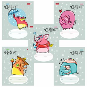 {{photo.Alt || photo.Description || 'Тетрадь 12 л. HATBER линия, обложка картон, &quot;Little Elephant&quot; (5 видов в спайке), 12Т5В2'}}