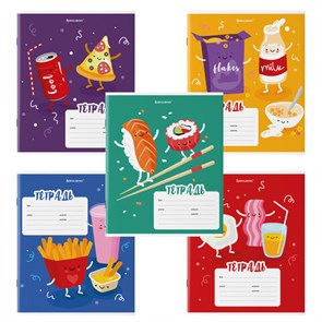 {{photo.Alt || photo.Description || 'Тетрадь 18 л. BRAUBERG клетка, обложка картон, &quot;Tasty food&quot;, 106478'}}