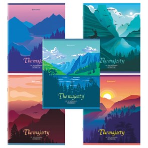 {{photo.Alt || photo.Description || 'Тетрадь А5 48 л. BRAUBERG скоба, клетка, обложка картон, &quot;Majesty&quot; (микс в спайке), 404368'}}