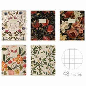 {{photo.Alt || photo.Description || 'Тетрадь А5 48 л. BRUNO VISCONTI скоба, клетка, Soft Touch, фольга, &quot;BLOOM FLOWERS&quot; (5 видов), 7-48-1277'}}