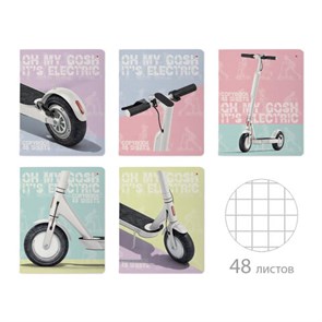 {{photo.Alt || photo.Description || 'Тетрадь А5 48 л. АЛЬТ скоба, клетка, Soft Touch, &quot;Самокат&quot; (5 видов), 7-48-1174'}}