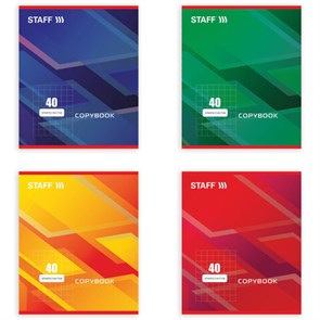 {{photo.Alt || photo.Description || 'Тетрадь А5, 40 л., STAFF скоба, клетка, офсет №2 ЭКОНОМ, обложка картон, &quot;СТАНДАРТ&quot;, 402644'}}