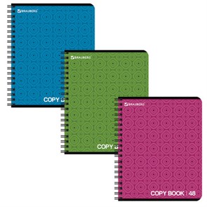 {{photo.Alt || photo.Description || 'Тетрадь А5, 48 л., BRAUBERG, гребень, клетка, обложка картон, МОНОХРОМ 2, 402046'}}