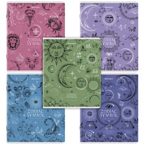 {{photo.Alt || photo.Description || 'Тетрадь А5, 48 л., BRAUBERG, скоба, клетка, матовая ламинация, фольга, &quot;Zodiac Symbol&quot; (микс в спайке), 404369'}}