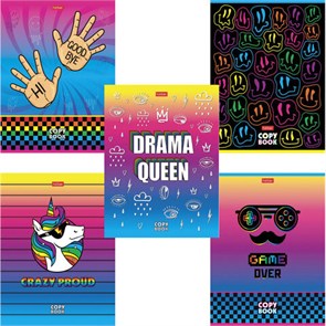 {{photo.Alt || photo.Description || 'Тетрадь А5, 48 л., HATBER, скоба, клетка, обложка картон, &quot;CrazyColor&quot; (5 видов в спайке), 48Т5В1'}}