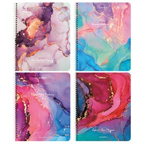 {{photo.Alt || photo.Description || 'Тетрадь А5, 96 л., BRAUBERG, гребень, клетка, обложка картон, &quot;Мрамор&quot; (микс в спайке), 404422'}}