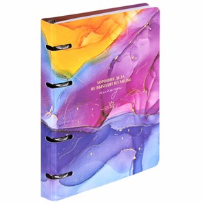 {{photo.Alt || photo.Description || 'Тетрадь на кольцах А5 160х212 мм, 120 листов, картон, фольга, клетка, BRAUBERG, &quot;Liquid art&quot;, 404738'}}