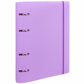 {{photo.Alt || photo.Description || 'Тетрадь на кольцах А5 175х220 мм, 120 л., пластик, с резинкой, BRAUBERG, Сиреневый, 404620'}}