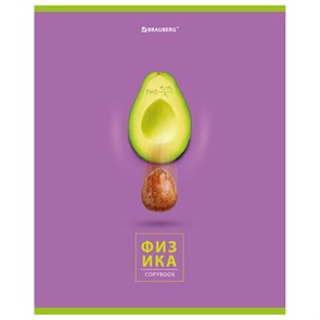 {{photo.Alt || photo.Description || 'Тетрадь предметная &quot;AVOCADO&quot; 48 л., глянцевый лак, ФИЗИКА, клетка, BRAUBERG, 404283'}}
