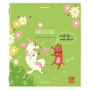 {{photo.Alt || photo.Description || 'Тетрадь предметная DOG БОБИК 48 л., TWIN-лак, БИОЛОГИЯ, клетка, подсказ, BRAUBERG, 404785'}}