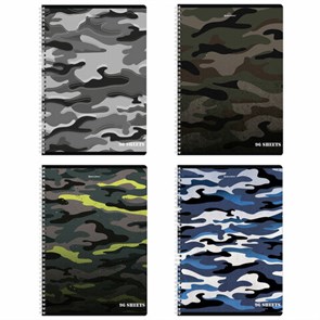 {{photo.Alt || photo.Description || 'Тетрадь А4, 96 л., BRAUBERG, гребень, клетка, обложка картон, &quot;Military&quot;, 404057'}}