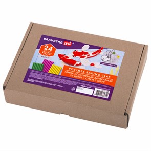 {{photo.Alt || photo.Description || 'Глина полимерная запекаемая, НАБОР 24 цветов по 20 г, с аксессуарами, в гофрокоробе, BRAUBERG, 271158'}}