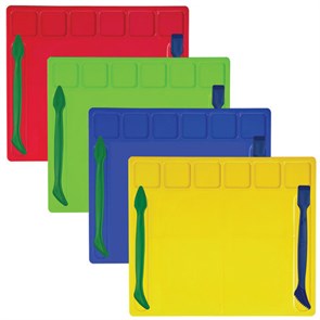 {{photo.Alt || photo.Description || 'Доска для лепки с отделениями и 2 стеками А5, 200х170 мм, ассорти, BRAUBERG KIDS, 271145'}}