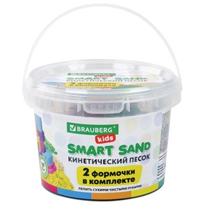 {{photo.Alt || photo.Description || 'Песок для лепки кинетический BRAUBERG KIDS, желтый, 500 г, 2 формочки, ведерко, 665091'}}