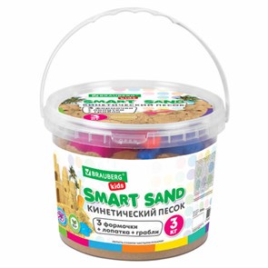 {{photo.Alt || photo.Description || 'Песок для лепки кинетический песочный 3000 г, 3 формочки, лопатка, грабли, ведро, BRAUBERG KIDS, 665480'}}