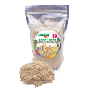 Песок для лепки кинетический, цвет песочный, 3000 г, пакет, BRAUBERG KIDS, 666003 666003