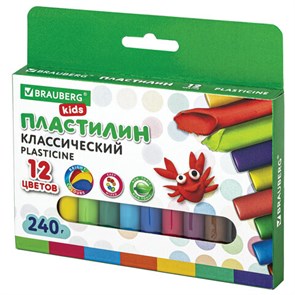 {{photo.Alt || photo.Description || 'Пластилин классический BRAUBERG KIDS, 12 цветов, 240 г, ВЫСШЕЕ КАЧЕСТВО, 105873'}}