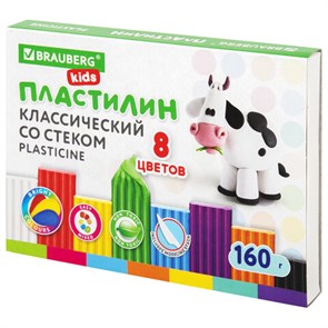 {{photo.Alt || photo.Description || 'Пластилин классический BRAUBERG KIDS, 8 цветов, 160 г, со стеком, 106501'}}