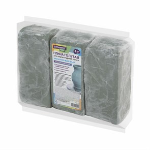 {{photo.Alt || photo.Description || 'Глина для лепки голубая, 3 кг, вакуумированная, готовая, размачиваемая, BRAUBERG HOBBY, 665358'}}